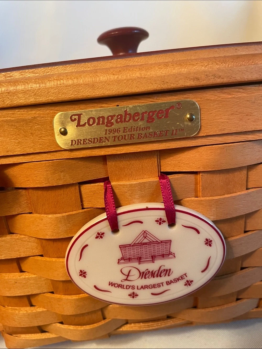Longaberger 1996 Dresden tour basket II